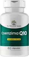 Coenzima Q10 – alta absorção com magnésio quelado e vitamina B2 – Suplemento antioxidante para energia saúde cardiovascular foco e bem-estar NUTRI-LEAF Saúde