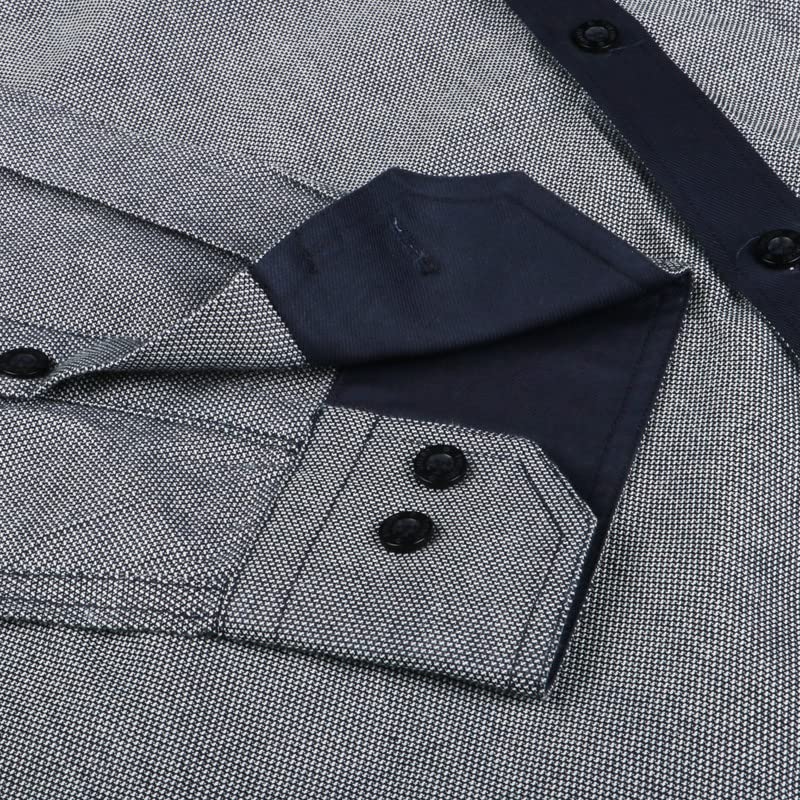 Image of SHIRT THEORY Grey Cotton Full Sleeves Casual Shirt for Men II Premium Cotton Stylish Shirt II Stylish Shirt for Men II Exclusive Style Men Casual Shirt II Luxury Shirts II
