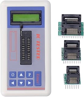 Testador De Circuito Integrado TSH-06F, Medidor De Transistor IC Com Modos AUTO 5V 3,3V Medidor De Transistor Amigável Para Engenheiros De Microeletrônica(Com terminais)