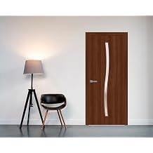 SARTODOORS Interior Slab Door Panel 28 x 84 inches | Basic 3002 Walnut | Wood Veneer Doors | Pocket Closet Sliding Barn