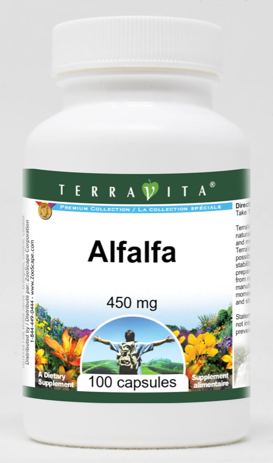 Alfalfa - 450 mg (100 Capsules, ZIN: 518847) - 3 Pack
