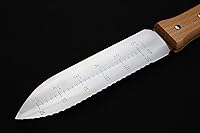 Vista 2 de Nisaku njp650 7.25" Cuchilla hori-hori de acero inoxidable cuchillo de deshierbe Tomita