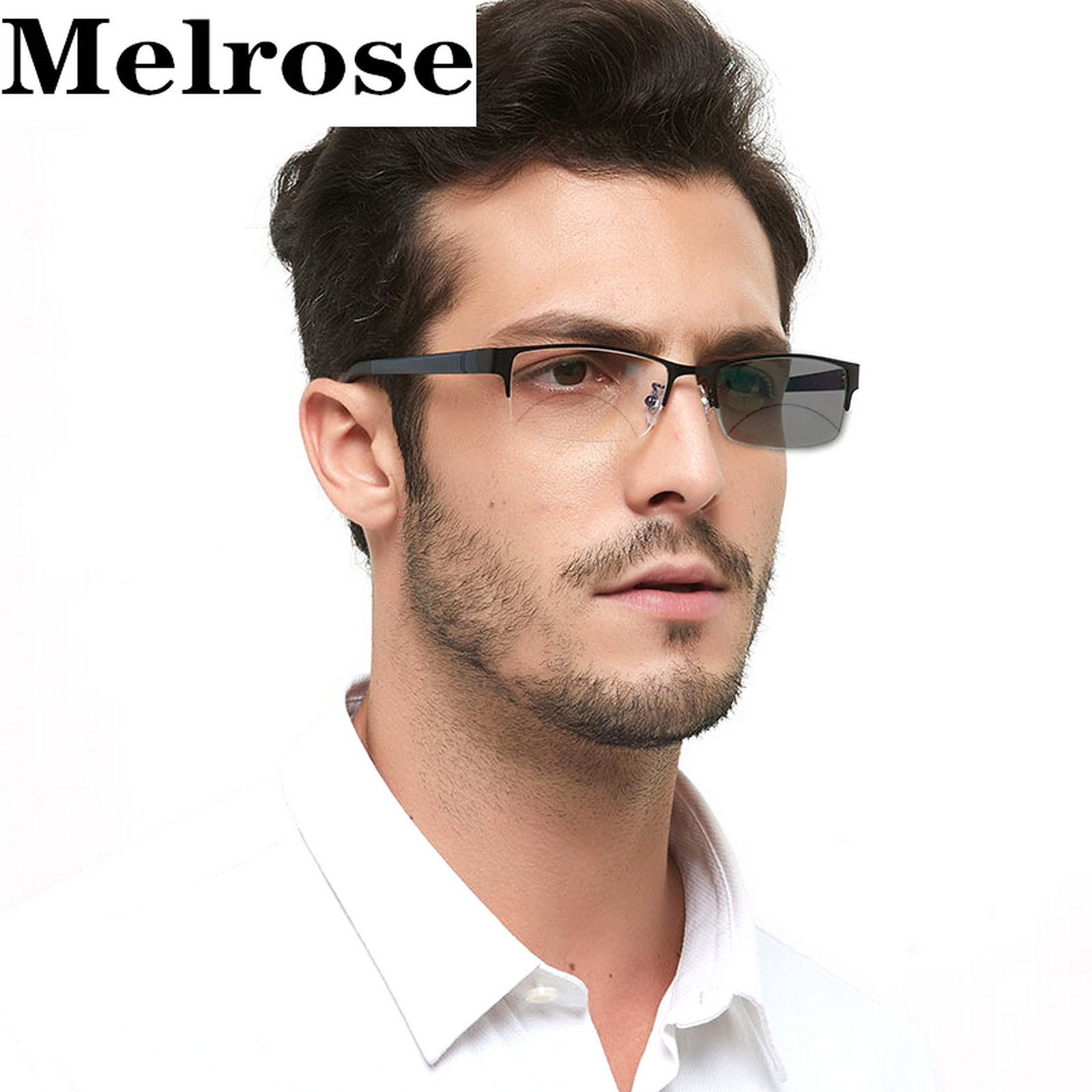 Amazon.com: Melrose/Half-frame men's business bifocal reading