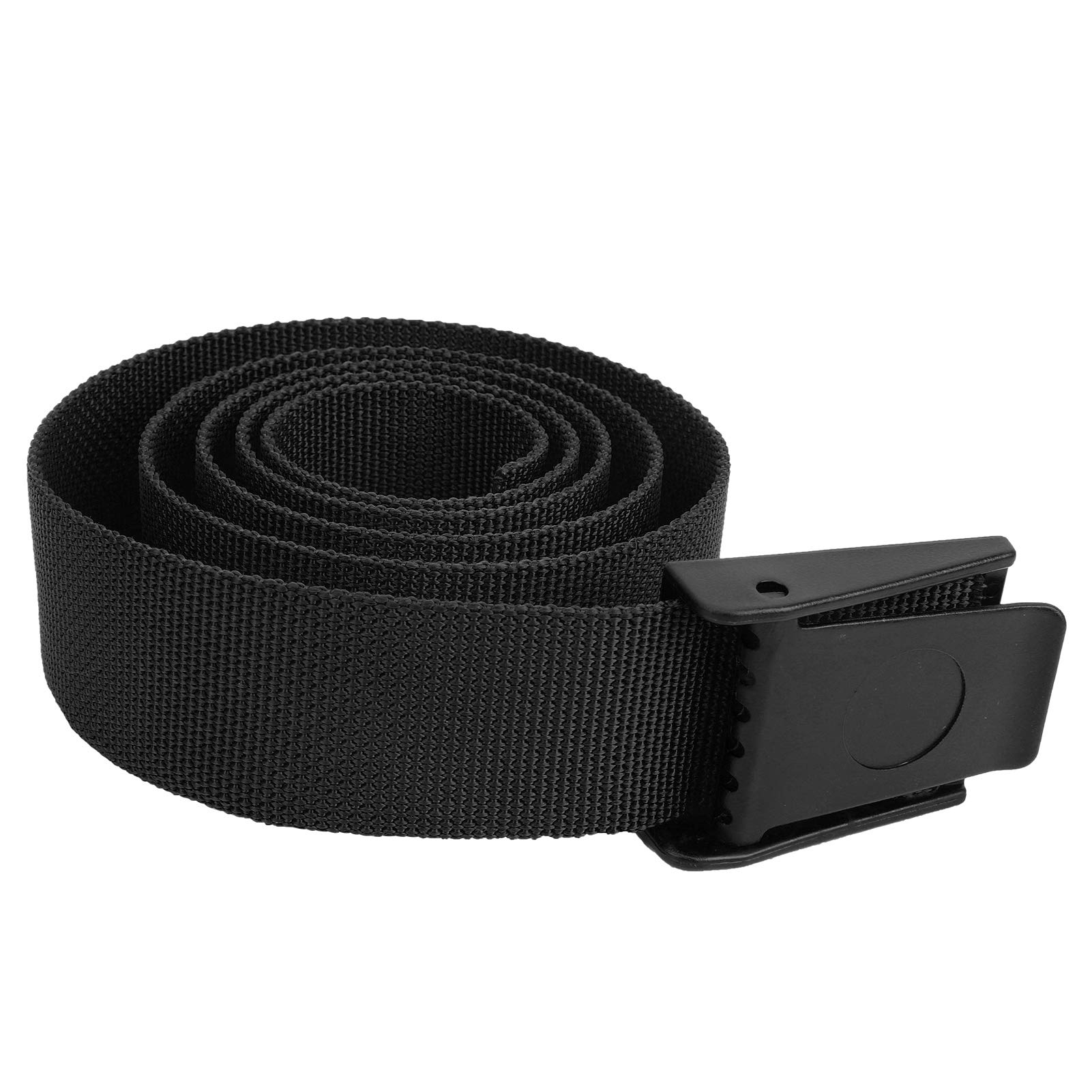 Xolsurg Diving Weights Belt Nylon Webbing Waist Belt Plastic Buckle 150CM Long for Divers (Black)