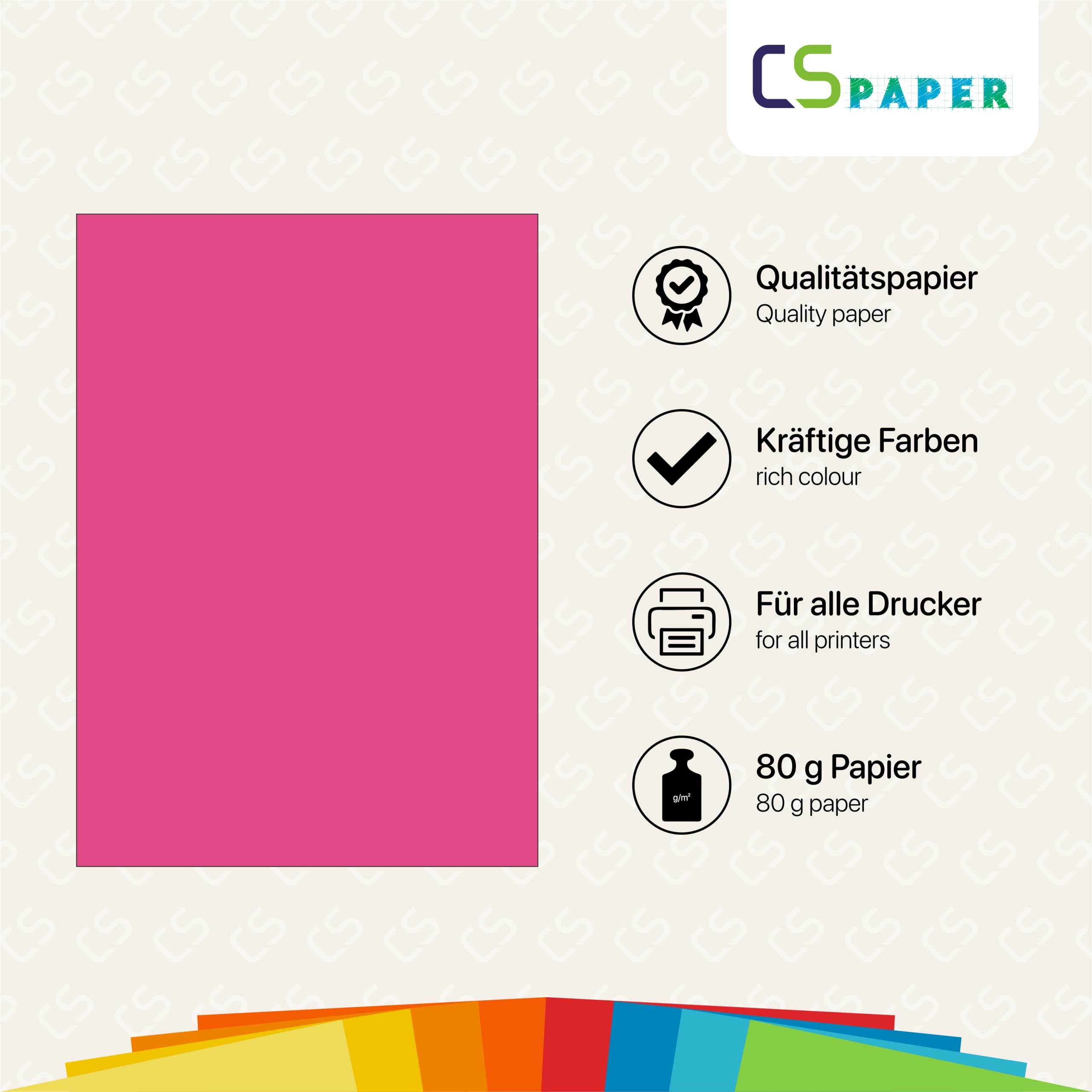 Papier A3 Couleur - Feuilles A3 80g Pour Imprimante Jet d'Encre et Laser, Ramette Papier Pour Loisirs Créatifs, Bricolage et Décoration M-office (100 feuilles, Sélection Forte