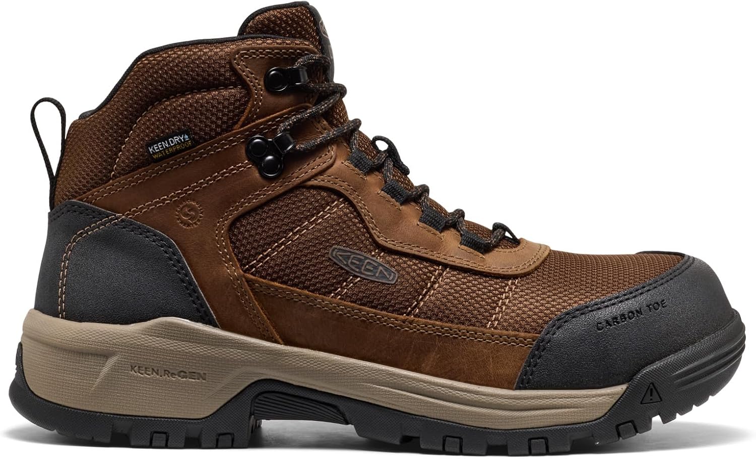 KEEN Utility mens Skokie Hiker Style Mid Height Composite Toe 90 Degree Waterproof