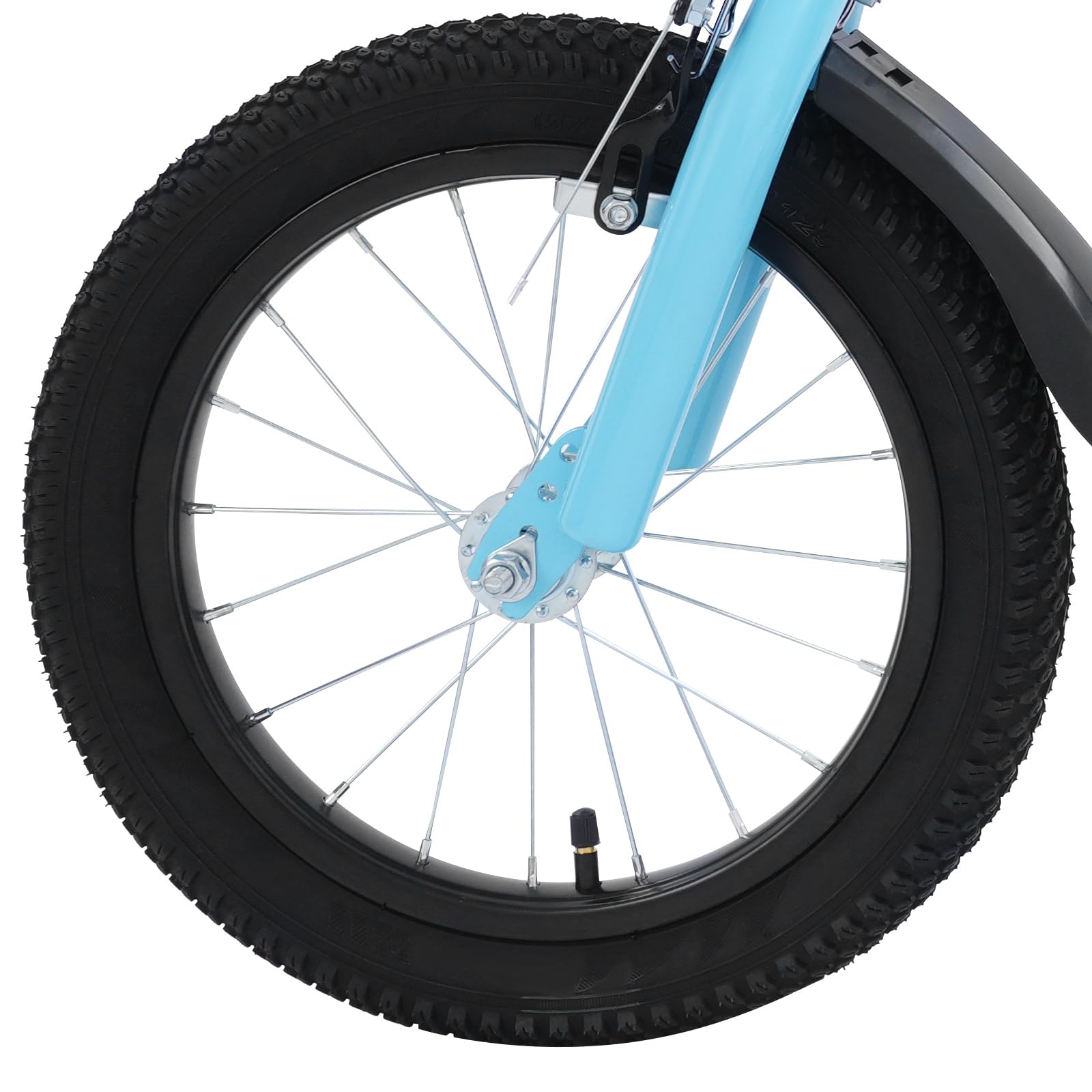 Vélo pour enfant de 14 pouces, avec roues stabilisatrices, pour garçons et filles de 3 à 6 ans, léger et robuste, cadre en acier au carbone de haute qualité, siège et guidon réglables, freins