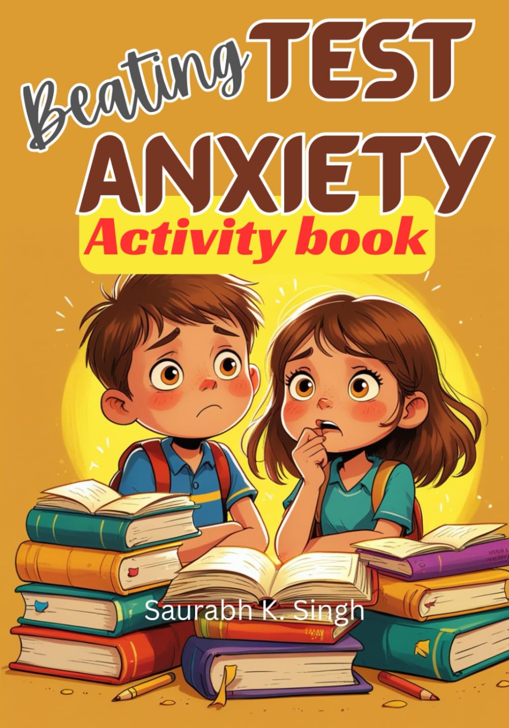 Beating Test Anxiety Activity Book For Kids: A workbook to help kids (ages 8–12) and their parents overcome test jitters and prepare well for exams with a growth mindset (Brave Hearts & Calm Minds)