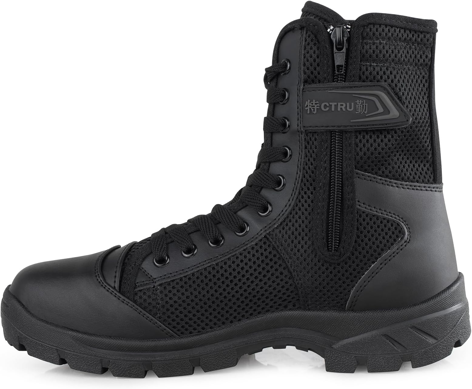 Men's Breathable Military Boots Tactical Boots Combat Boots Army Patrol Boots LightweightPolice Shoes with Zipper SN-307