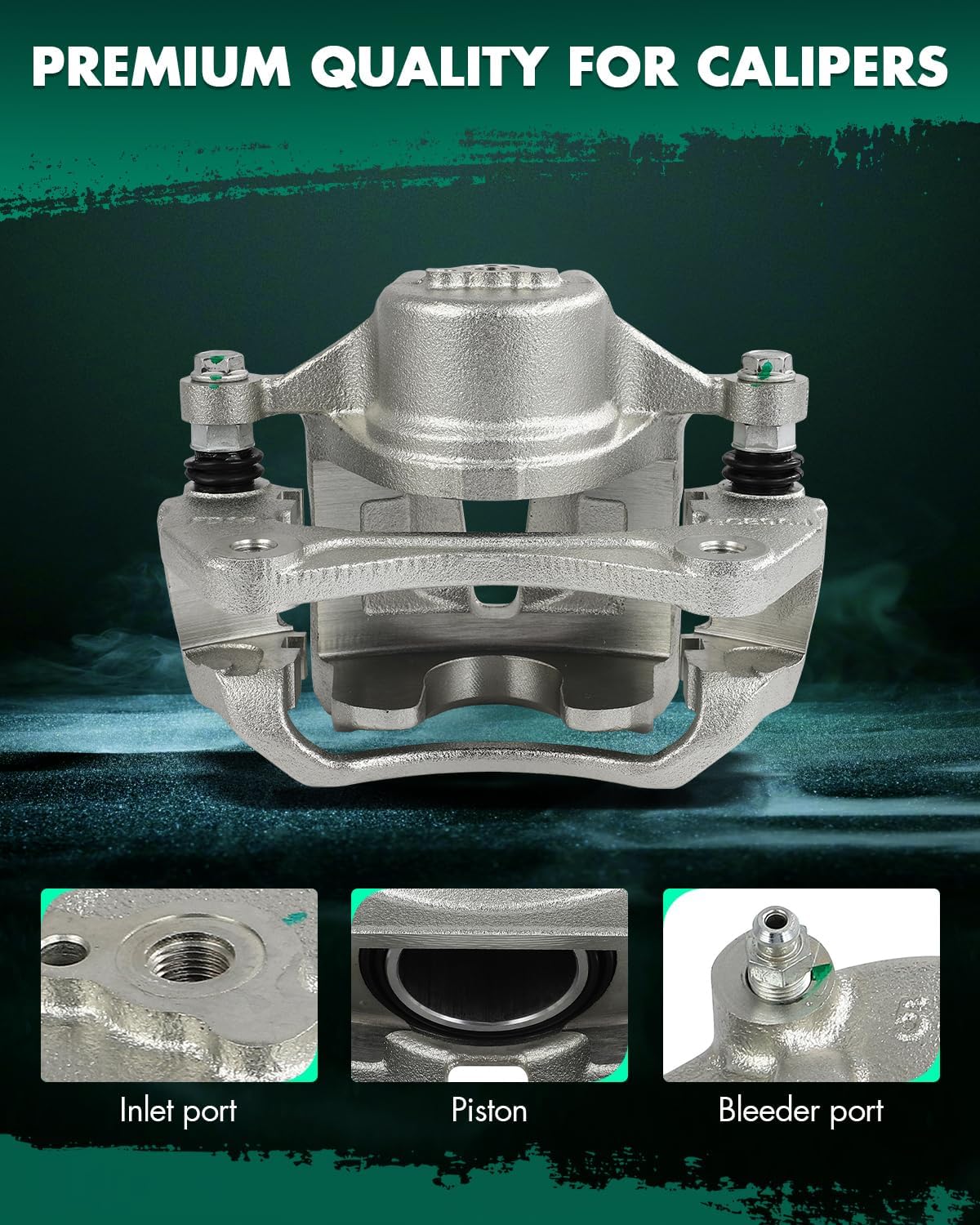 SCITOO Front Brake Calipers With Bracket 19B6407 19B6406 Compatible For Kia For Forte 2010-2013,For Kia For Forte Koup 2010-2013,For Kia For Forte5 2012-2013