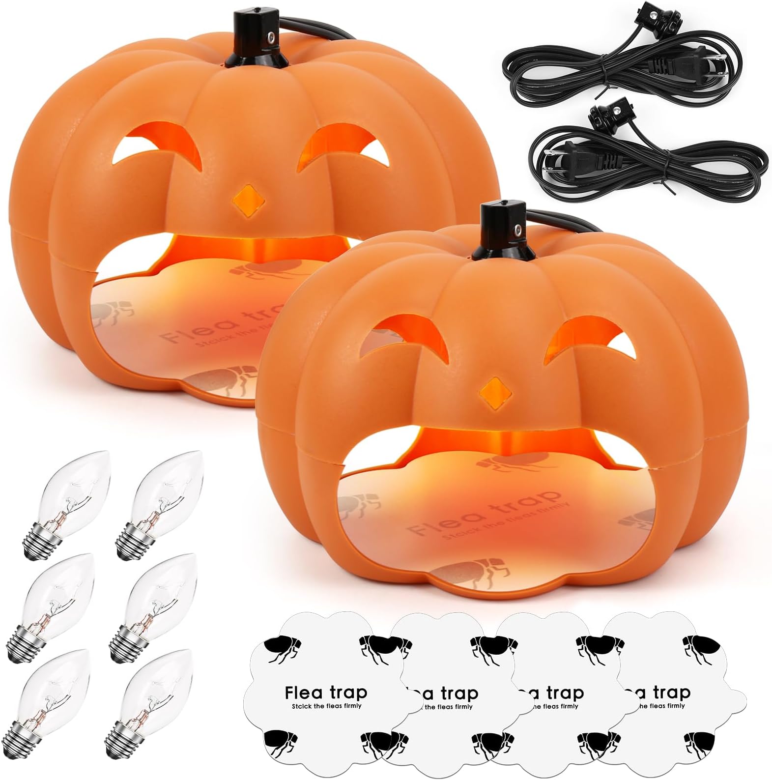 2 Pack Flea Traps for Inside Your Home,Flea Light Trap for