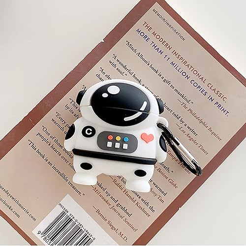 Miniatura 3 de Funda de astronauta para AirPods 3 con llavero, diseño de personajes de dibujos animados 3D, diseño de moda para niñas y niños, funda protectora de