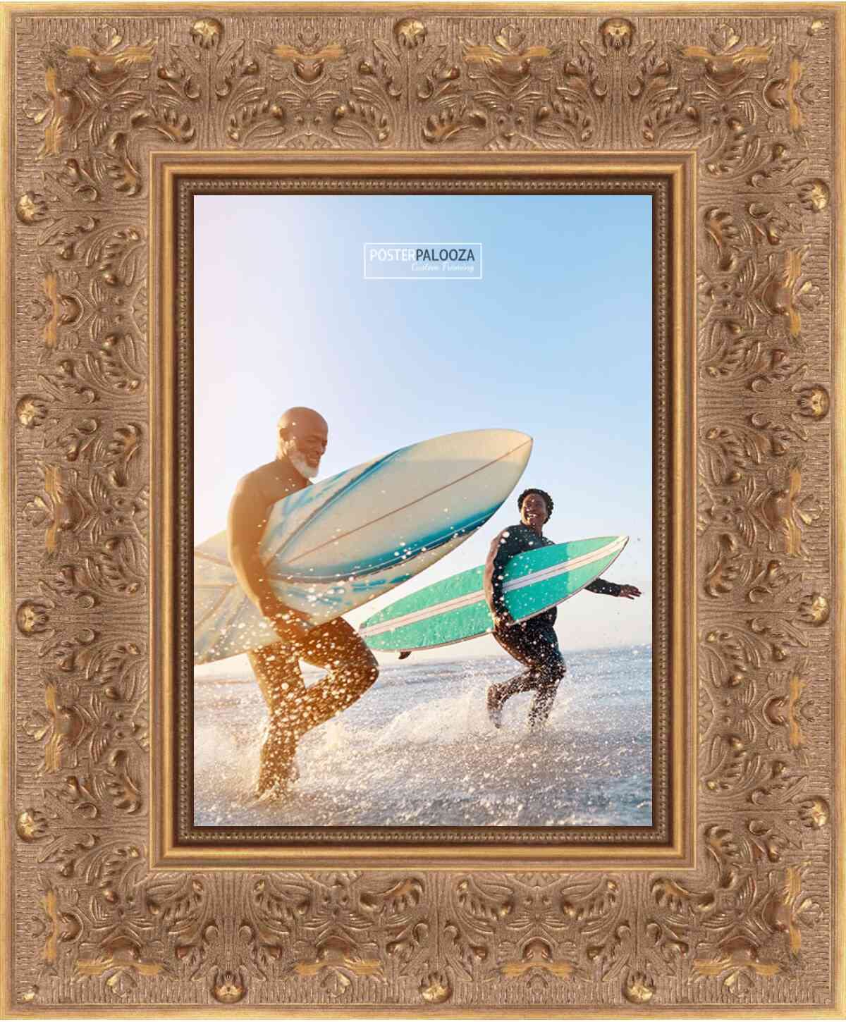 Amazon.co.jp: 20 x 30装飾アンティークゴールド木製写真