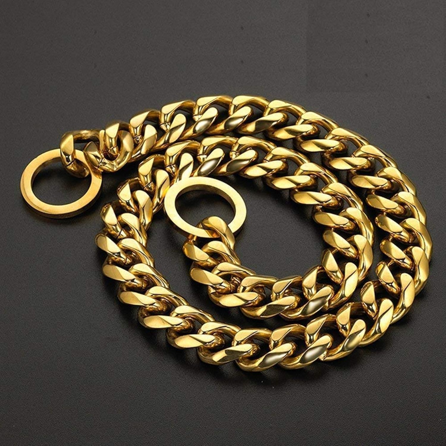RvPaws Pure Brass Grinder Design Dog Choke Chain Training Collar -24 Inch/1.5 cm Thick (B085HR1DD1) Amazon Price History, Amazon Price Tracker
