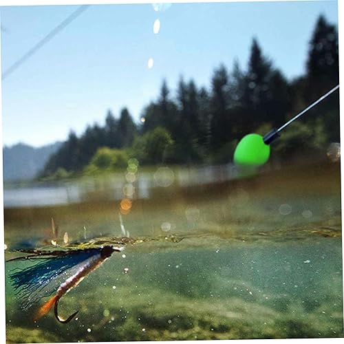 Miniatura 7 de Bobbers de espuma para pescar, con forma de lágrima, flotadores de pesca ligeros, flotadores coloridos para truchas, agua salada, agua dulce, 60