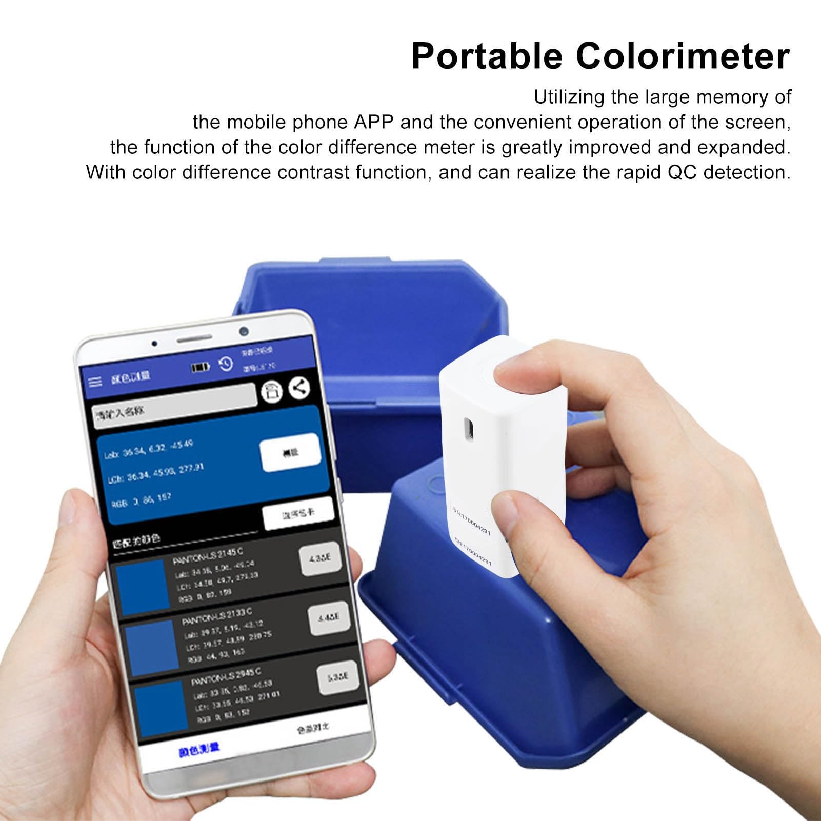 Colorimetro digitale Misuratore di portatile per test accurati della differenza cromatica e controllo della qualità dei materiali