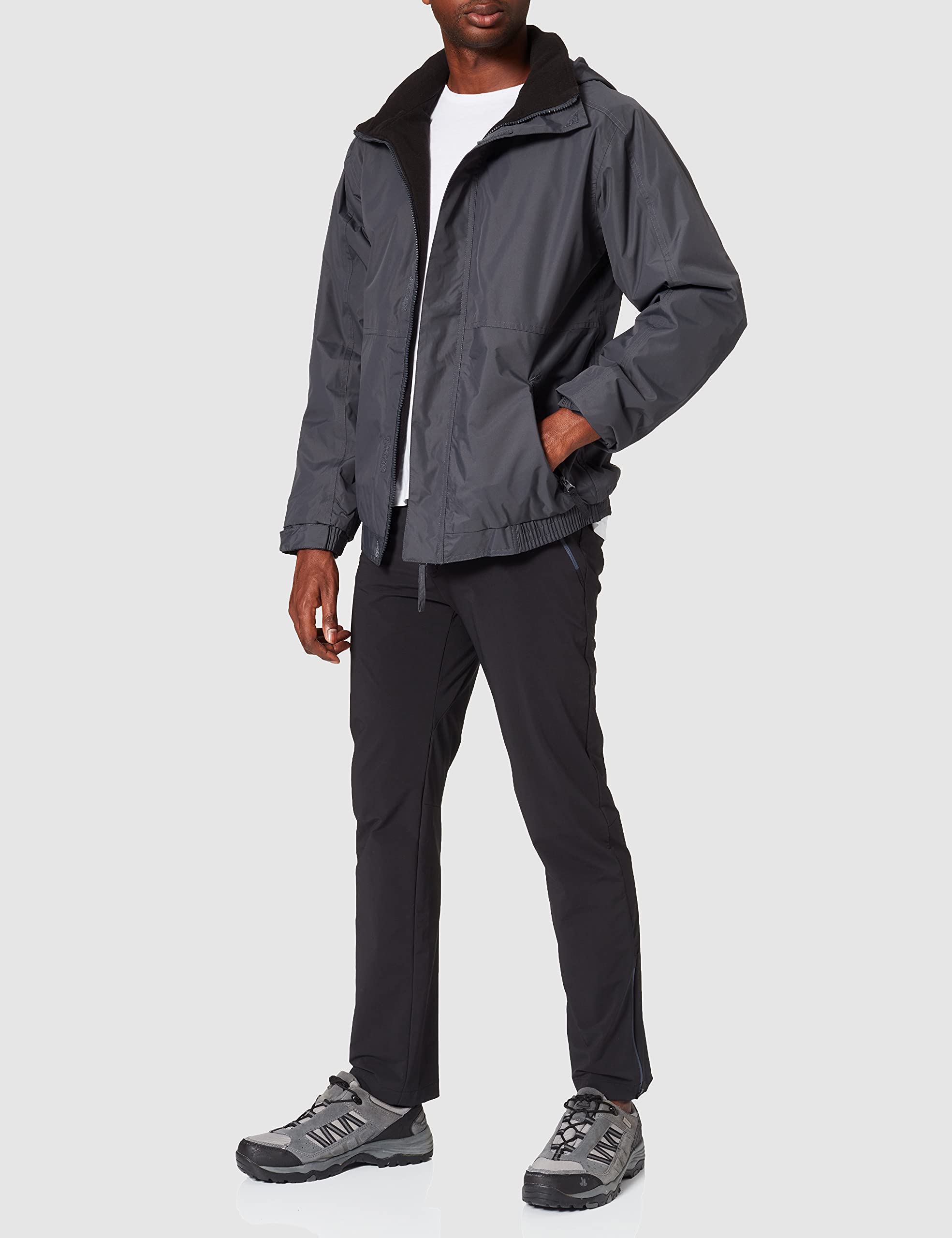 Regatta Męska wodoodporna kurtka ocieplana Dover Seal Grey XL, Szary uszczelniający, XL