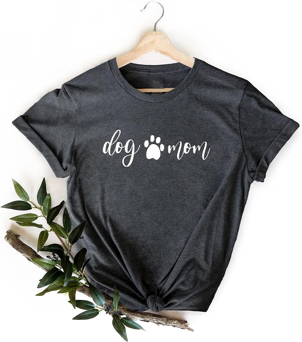 FastDeliveryTees Dog Mom T Shirt - Dog Mom T Shirt, Fur Mama Tshirt, Mothers Day Shirt, Dog Mama Shirt, Cute Dog Mother Tee, Dog Lover T-Shirt, Pet Owner Shirt, Dog Mom Gift