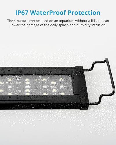 Miniatura 6 de NICREW SkyLED Plus - Luz para plantas de acuario, luz de tanque de peces de agua dulce con rampa hacia arriba y atenuación, espectro ajustable y