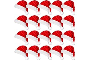 WINIT Christmas Santa Hat Bottle Toppers Bulk Pack
