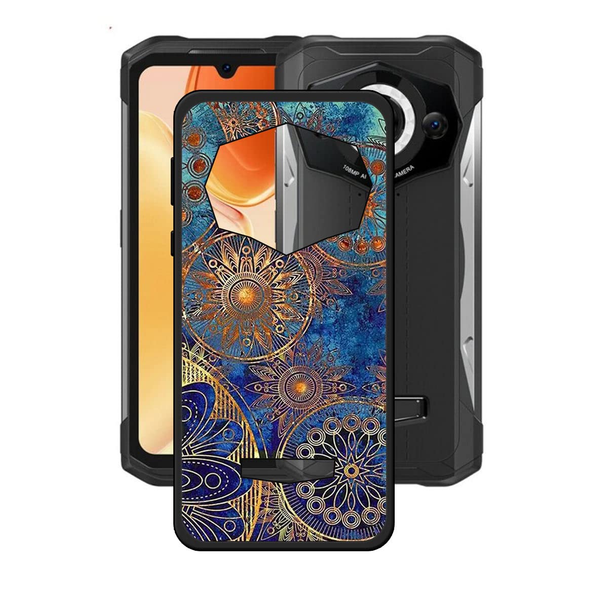 LCEHTOGYE Cover per Doogee S99 PRO,Nero Custodie Morbido Silicone Case Ultra Sottile TPU Flessibile Protettiva Custodia per Doogee S99 PRO (6,3) - KE16