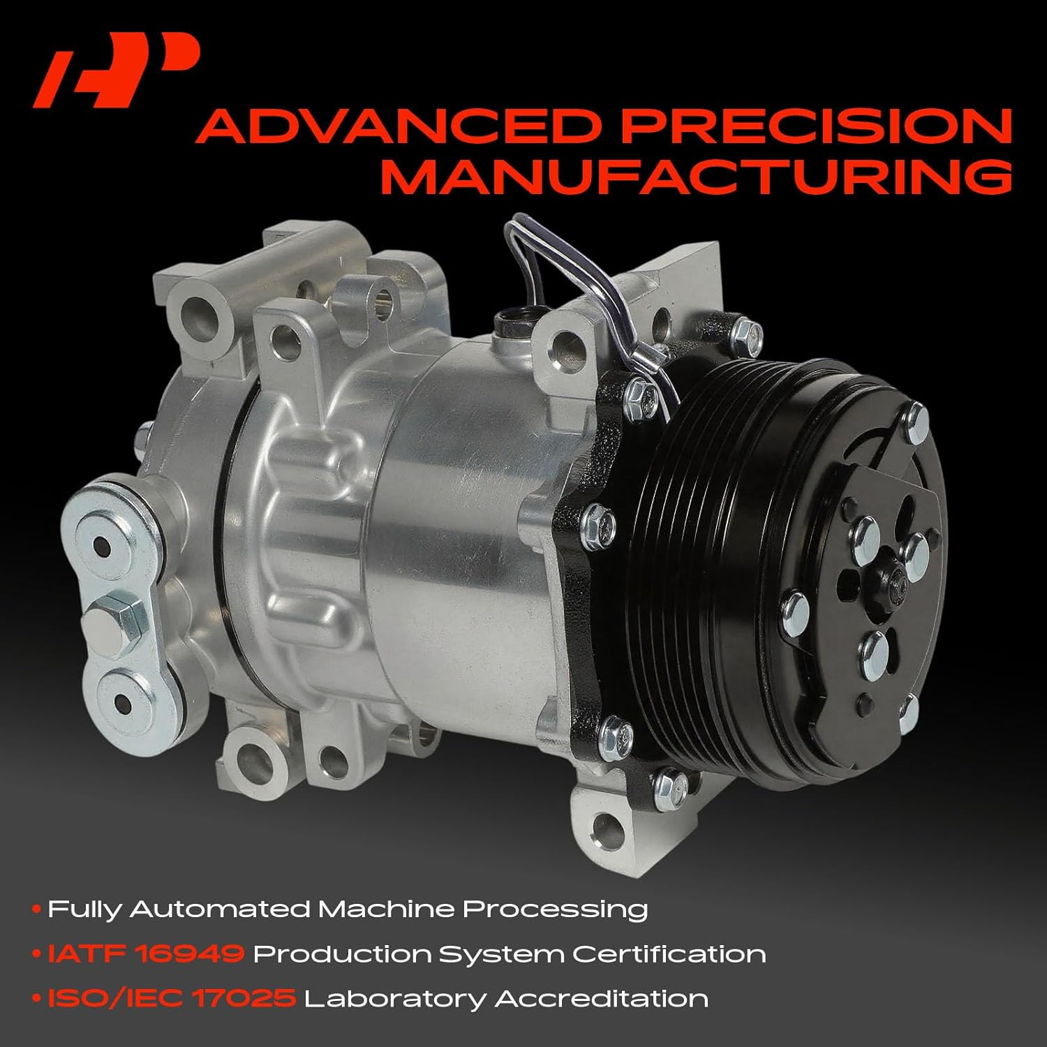 A-Premium Air Conditioner Ac Compressor With Clutch Compatib...