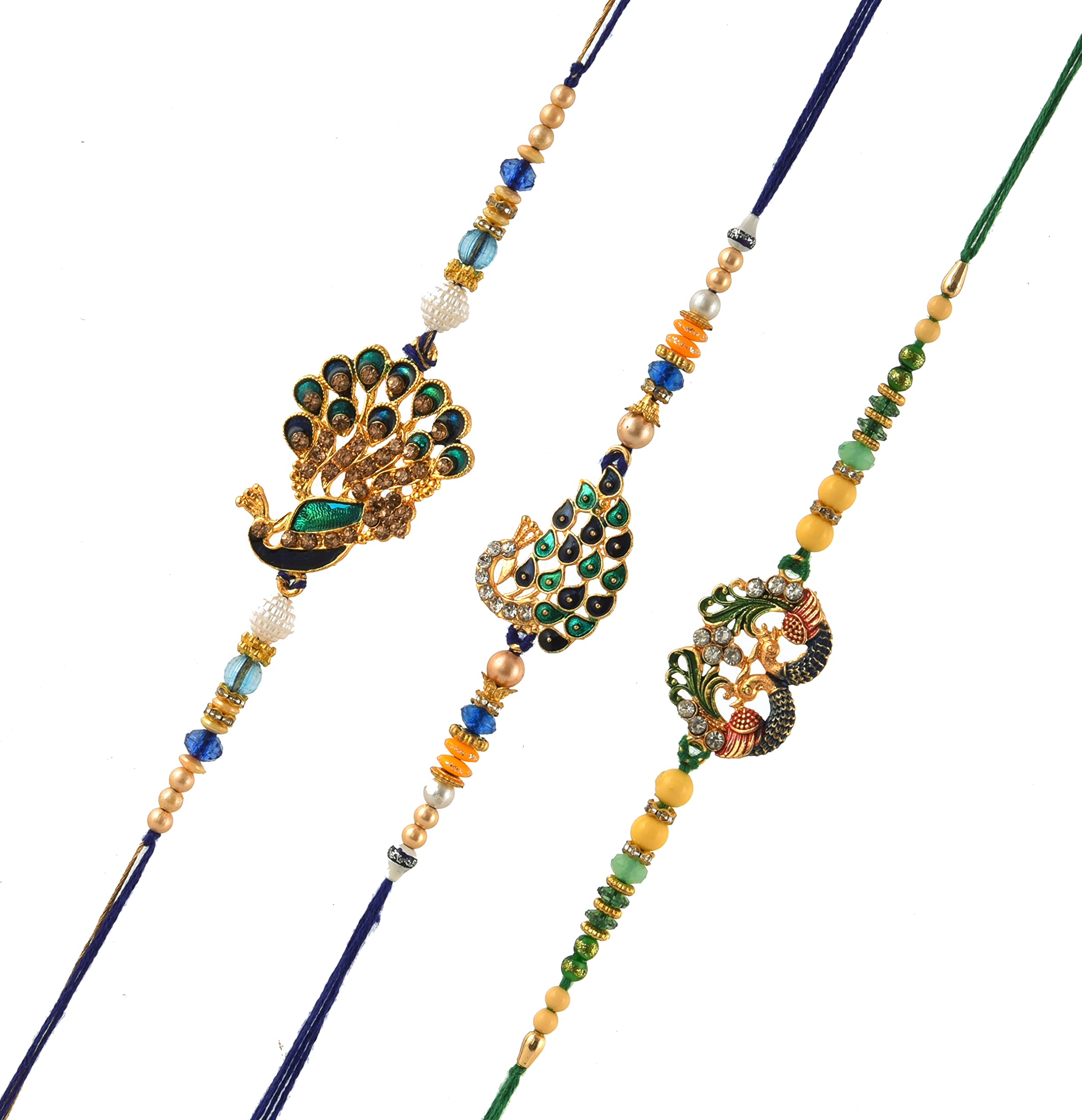 Pride Store Men’s Set of 3 Peacock Rakhi with Tilak Pack (B0B72BPWWL) Amazon Price History, Amazon Price Tracker