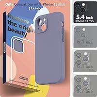Vista 25 de SURPHY Compatible con iPhone 13 Mini Funda con Protector de Pantalla, (Protección de Cámara y Forro de Microfibra Suave) Funda de Teléfono