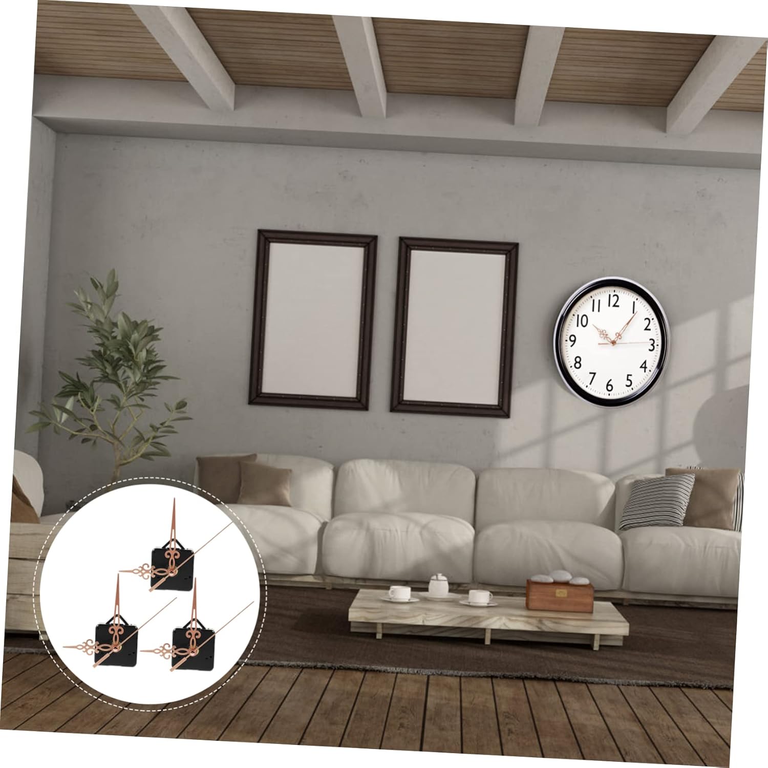 ORFOFE 3 Sets Quartz Movement DIY Clock Kit Numbers Battery Operated Clock Mechanism Kit
