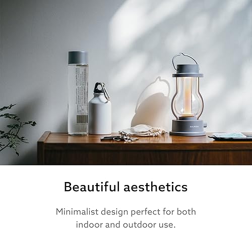 Miniatura 10 de BALMUDA The Lantern  Linterna LED recargable  3 modos de luz  Vela, ámbar, blanco cálido  Ligero y resistente al agua  L02H-WH  Blanco  Versión de