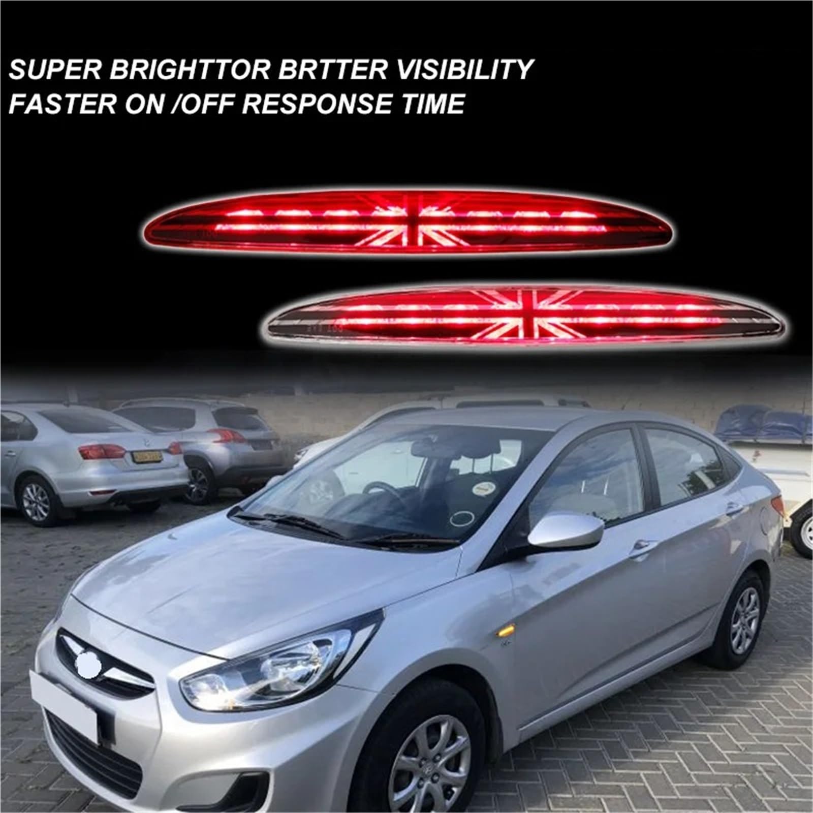Luz de freno LED Luz de freno adicional Para Cooper R50 R53 2001-2006 Tercera luz freno trasera alto nivel(B)
