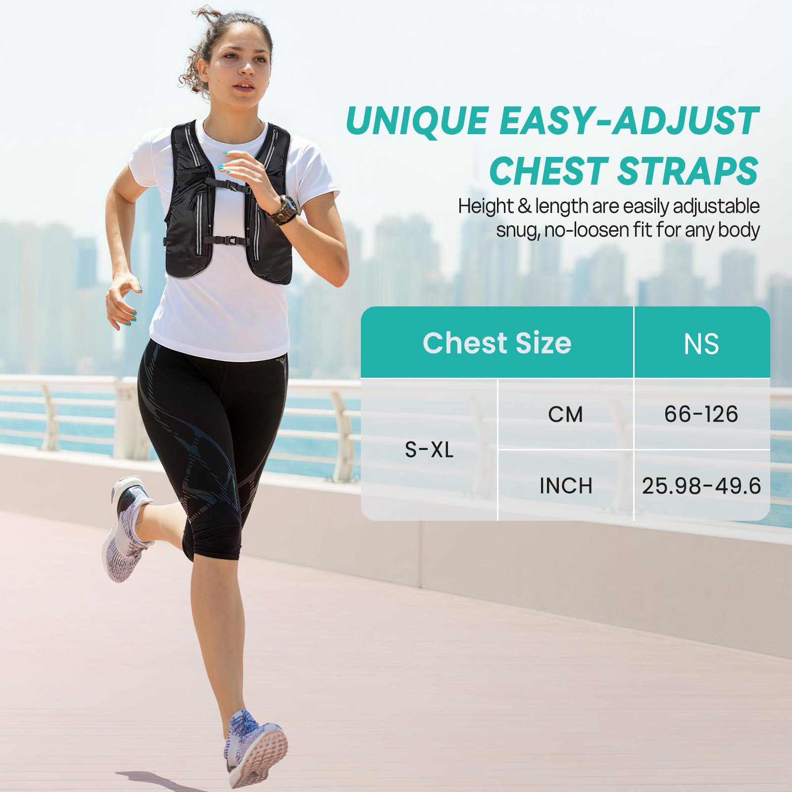 Nextyu Gilet Running Uomo Donna, Zaino Idratazione Trail Running Leggero con Borraccia Morbida 500ml & Cinghie Pettorali Regolabili per Corsa Maratona Escursionismo MTB Ciclismo