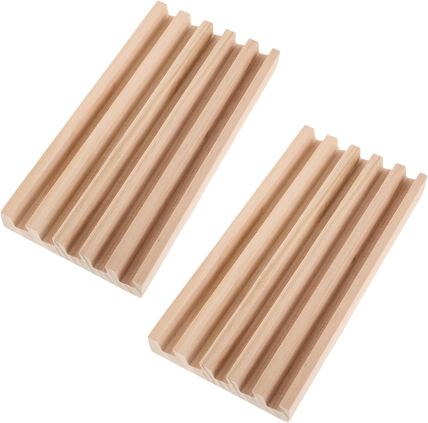 2pcs Wooden Domino Holder Rack for Kids Parties Indoor