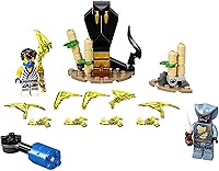 Vista 3 de LEGO NINJAGO Epic Battle Set – Jay vs. Serpentine 71732 Building Kit; Ninja Playset Featuring Spinning Battle Toy, New 2021 (69 Pieces)