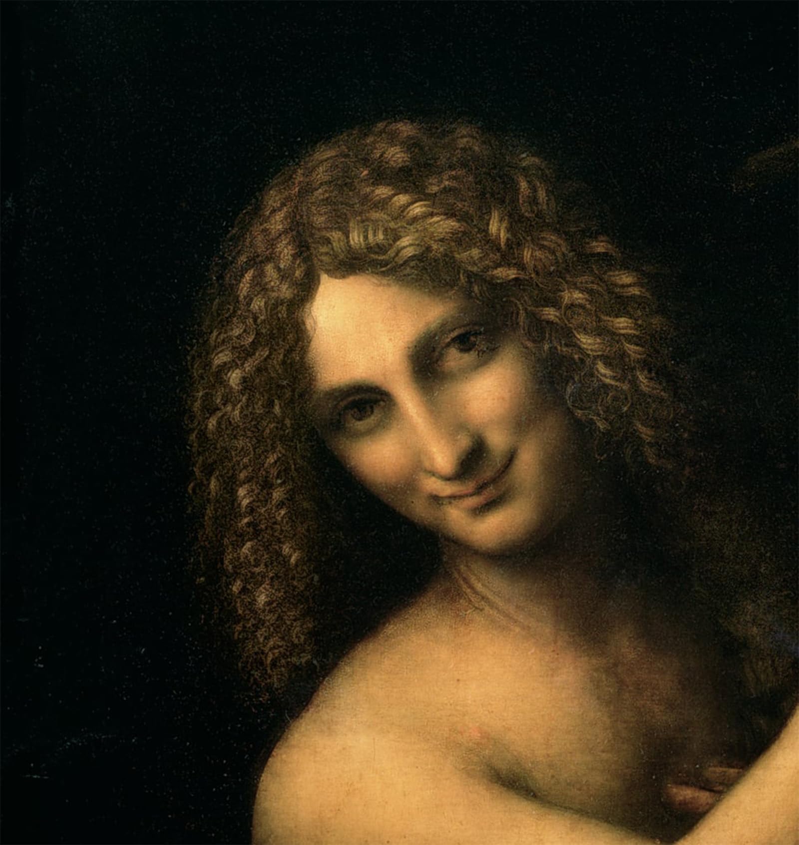 POSTERIIk Vintage Art Print Images Pictures Print St John the Baptist by Leonardo Da Vinci Modern Colour Posters for Office Home Decor 60x90cm