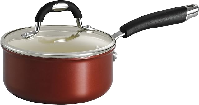 Tramontina Style 01 Covered Sauce Pan Ceramica 1.5-Quart Metallic Copper, 80110/048DS