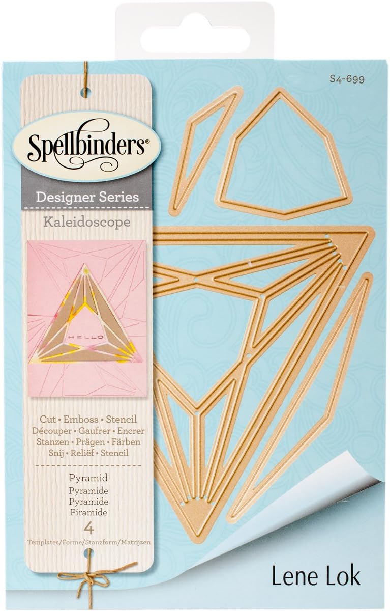 Spellbinders "Shapeabilities" Pyramid Die, Brown, 19.6 x 12.4 x 0.2 cm