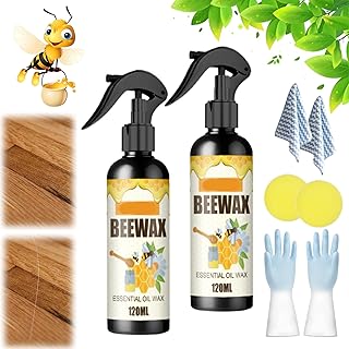 Natural Micro-Molecularized Beeswax Spray, Molecularized Beeswax Spray, Original Beeswax Furniture Polish, Beeswax Spray Furniture Polish, Beeswax Wood Cleaner Spray, Beewax Spray (2PC)