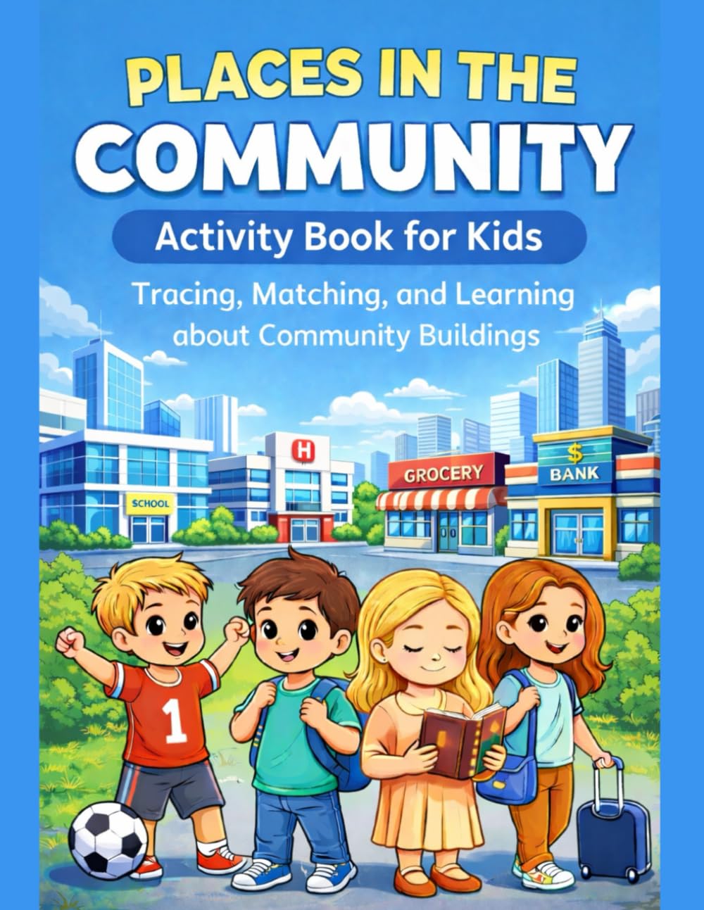 PLACES IN THE COMMUNITY ACTIVITY BOOK FOR KIDS: Tracing,Matching and Learning About Community Buildings