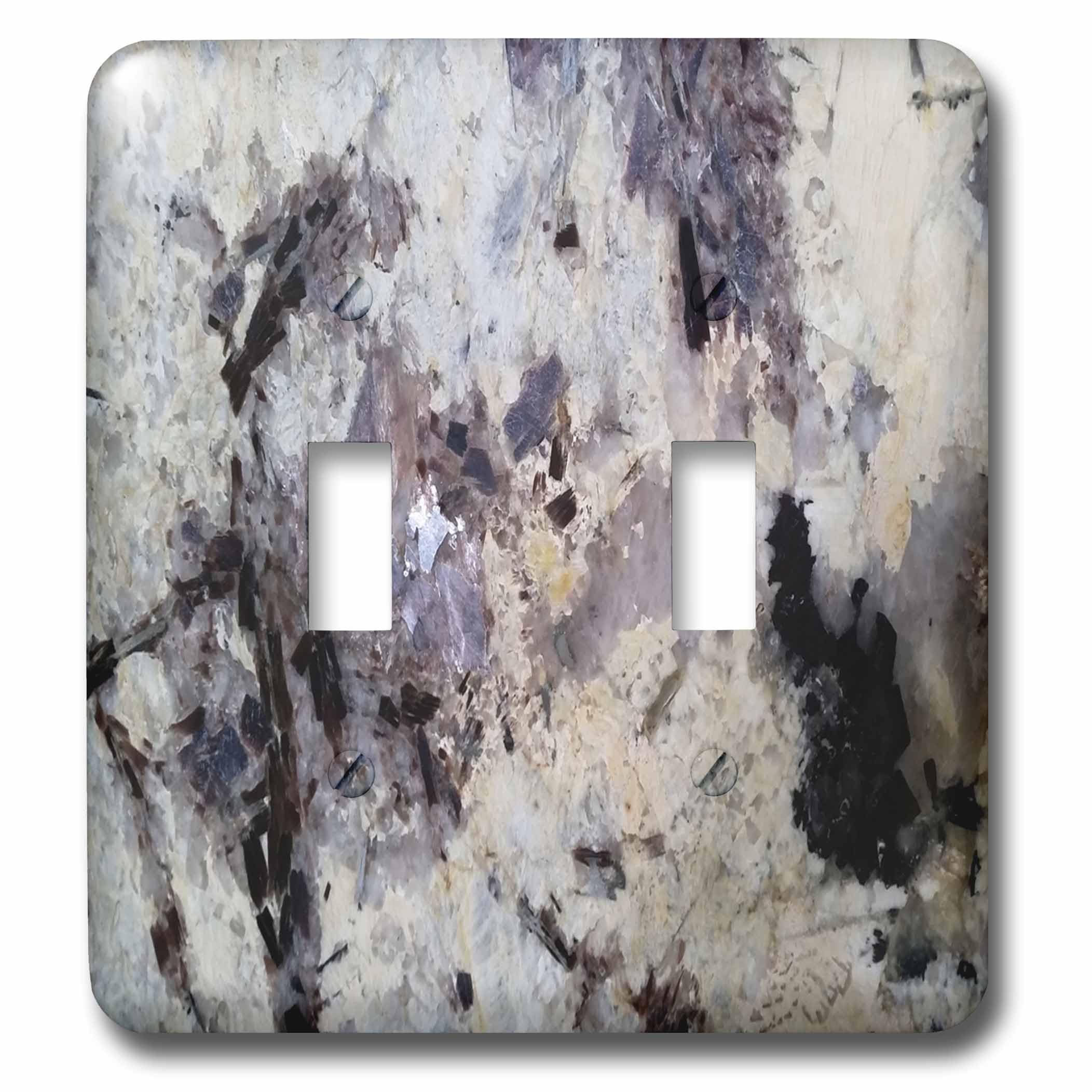 Interrupteur double bascule granite violet haute finition brillante