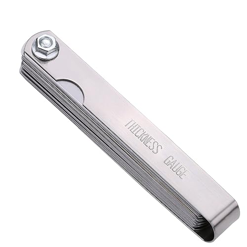 Miniatura 5 de Medidor de acero inoxidable de hojas calibradas sistema métrico e imperial herramienta de medición