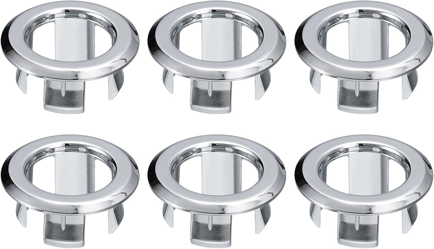 uxcell Sink Trim Overflow Cover, 6Pcs Sink Overflow Rings