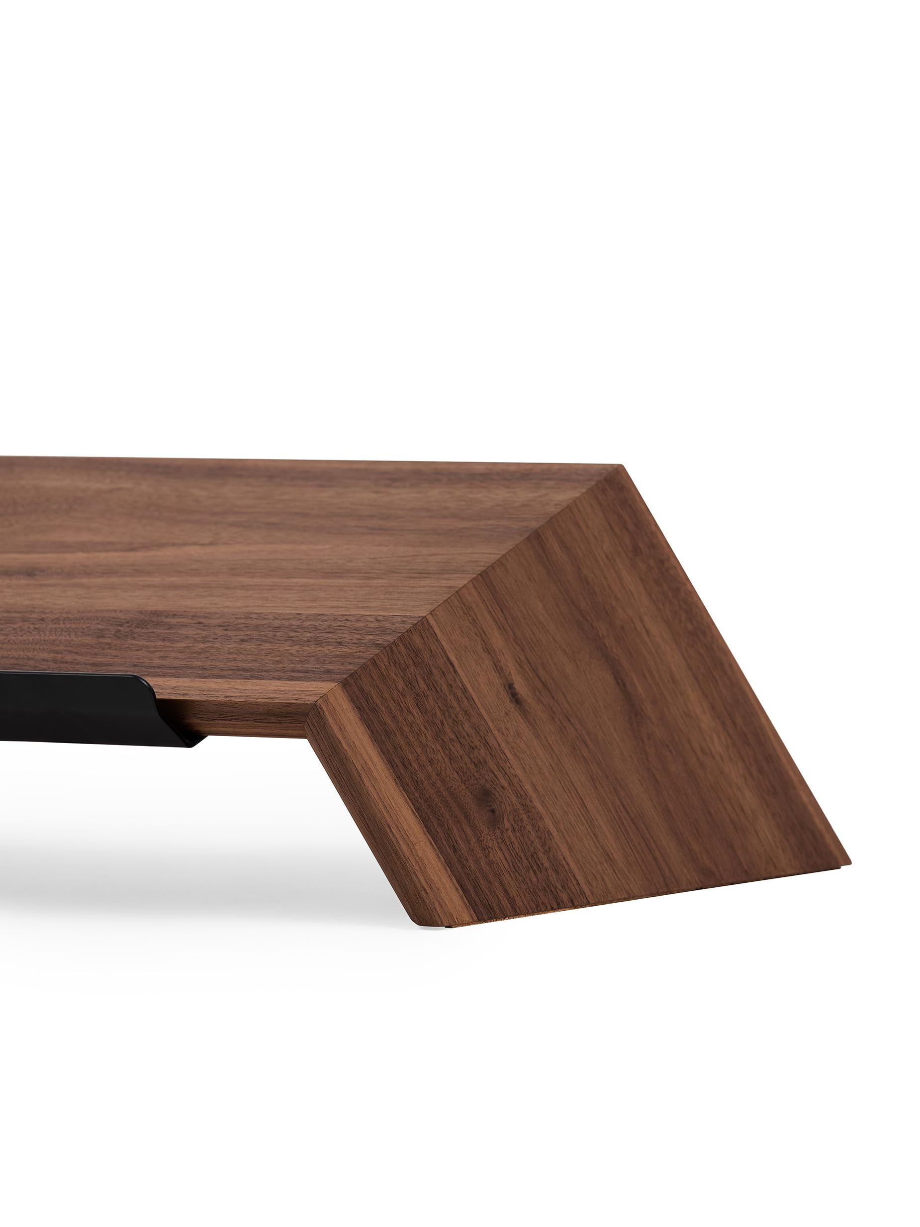 Oakywood Laptop Stand - Fatto a mano - Supporto in legno naturale, Made in EU - Compatibile con MacBook e laptop da 15-16" - Supporto per laptop - 50x25x15cm - Noce