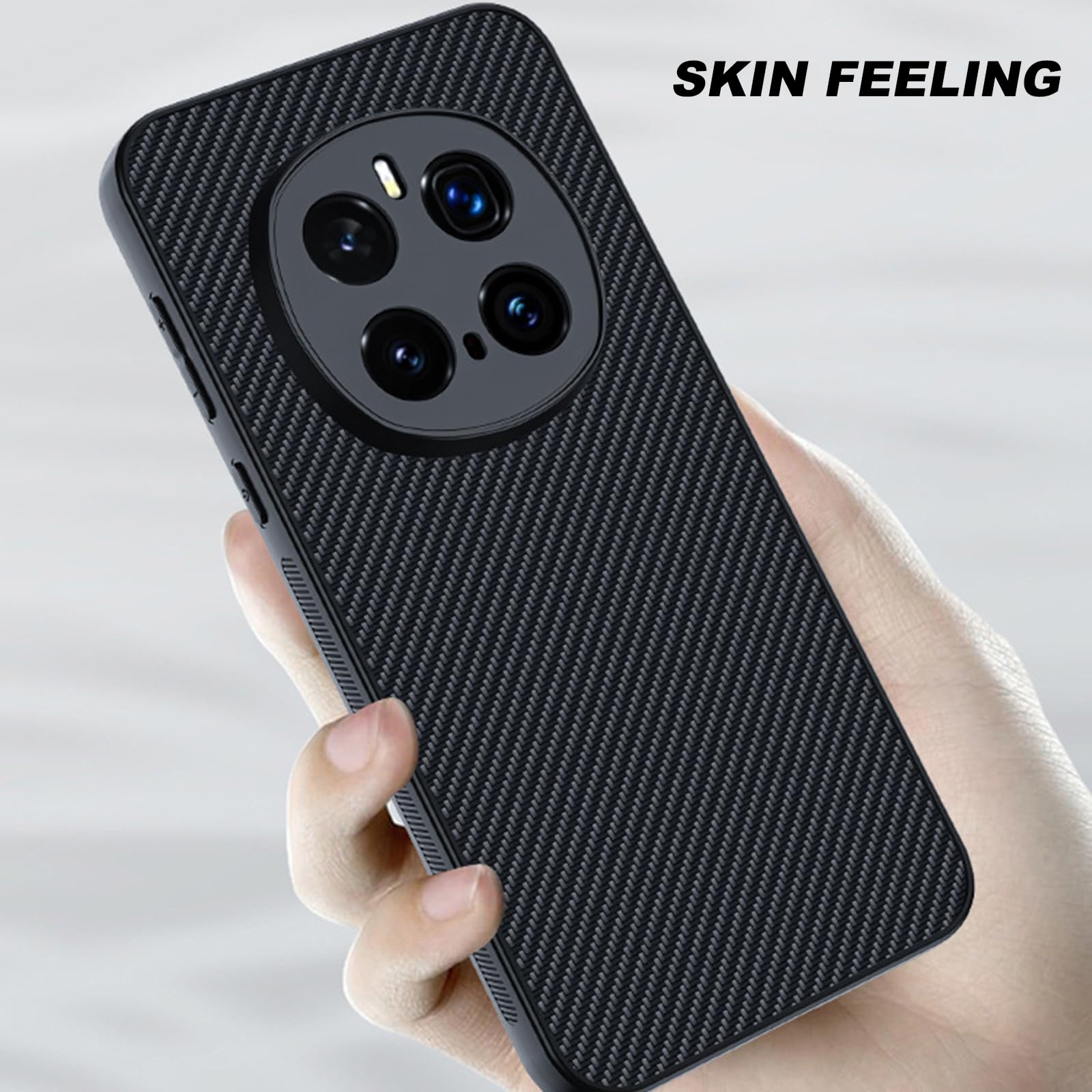 Leder Handyhülle Für Honor Magic 7 Pro/7, Dünne Weiche Kameraschutz Kratzfeste Schutzhülle rutschfeste Fall,Schwarz,7