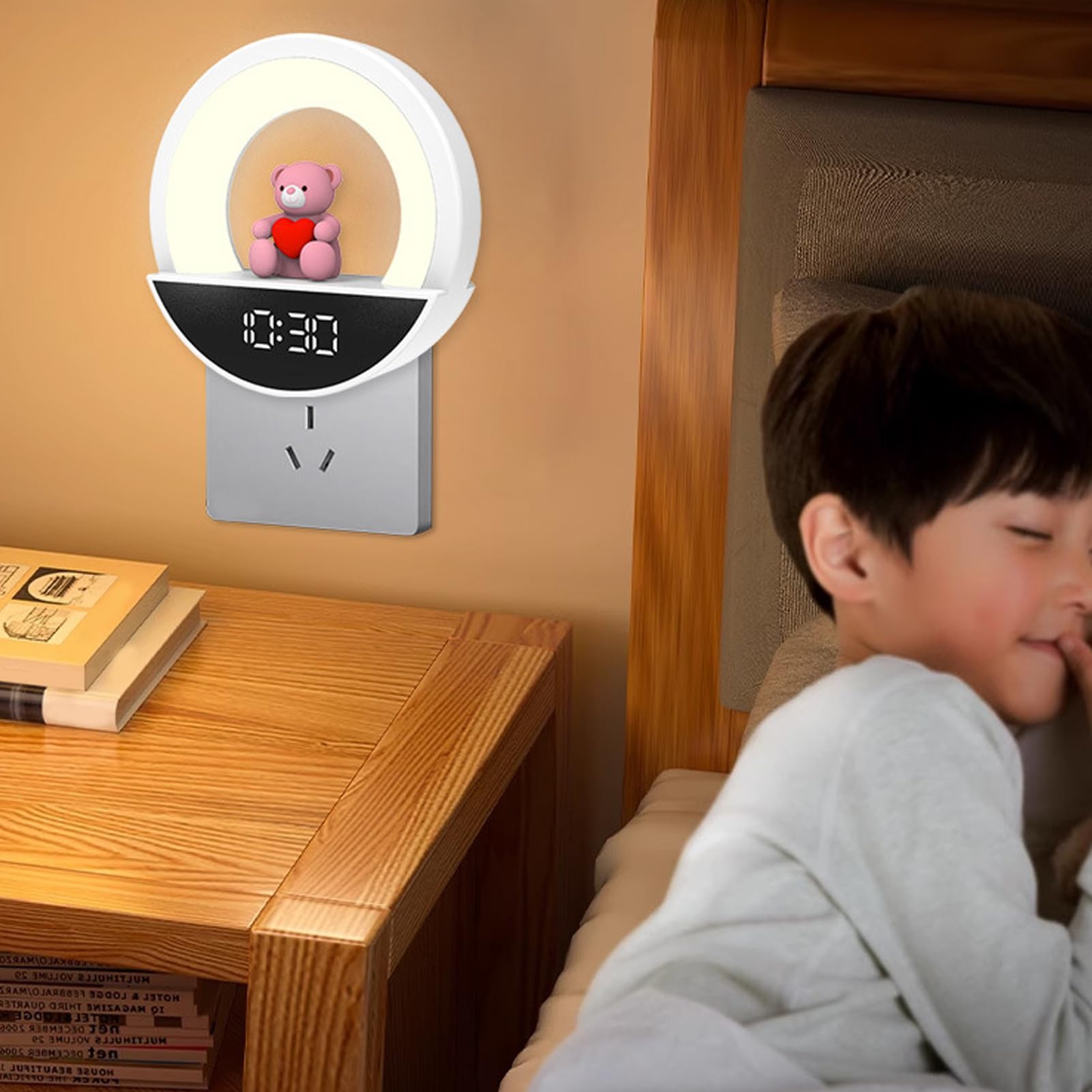 Iluminación de la habitación de los niños Lámpara de mesa LED con suave