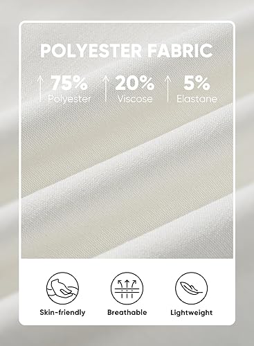 Miniatura 243 de JMIERR Camisas de vestir a rayas con botones y manga corta para hombre