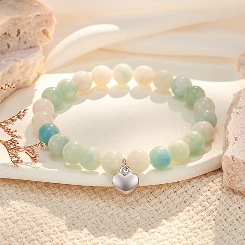 Miniatura 4 de HGDEER I Wish You Lived Next Door - Pulseras de piedra natural para mujer Piedra Sin gemas