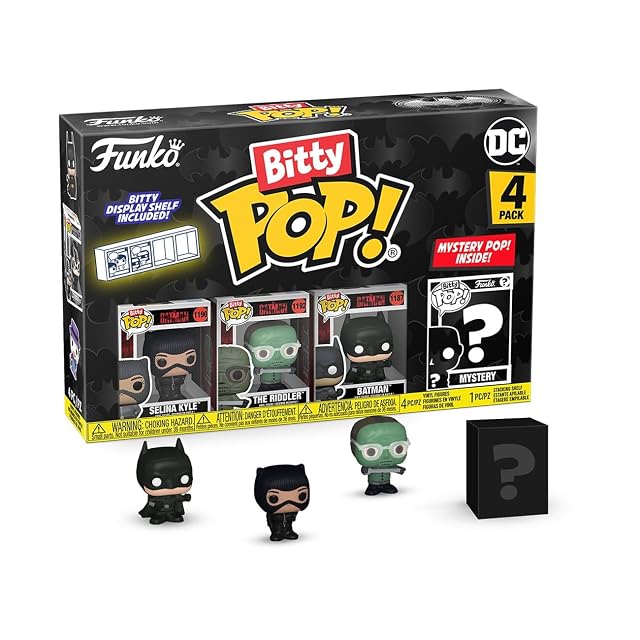 Funko Bitty Pop! Batman 85th - Catwoman 4PK Y una Minifigura Misteriosa Sorpresa - 0.9 Inch (2.2 Cm)