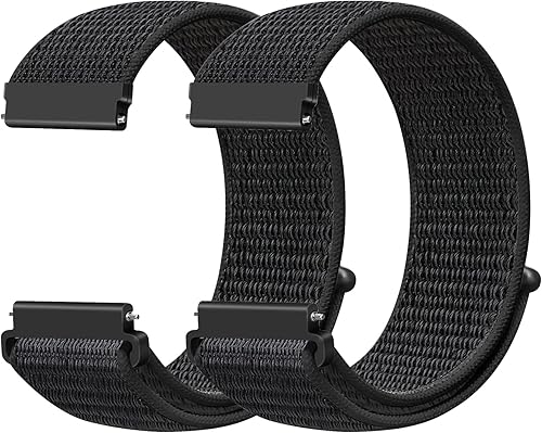 AVOD - Bandas de liberación rápida de nailon para reloj Garmin Vivoactive3Forerunner 645Galaxy Watch, bandas de 1.65 pulgadas, Active2 de 1.73