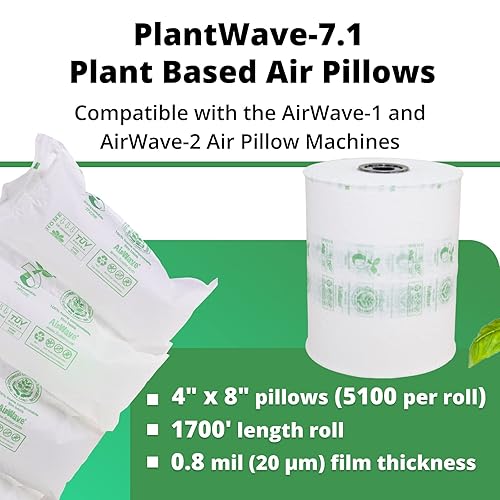 Miniatura 24 de IDL Packaging AirWave-1 Máquina de amortiguación de aire con almohadas de aire no plásticas – Uso con almohadas de aire inflables de almidón